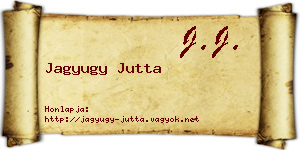 Jagyugy Jutta névjegykártya